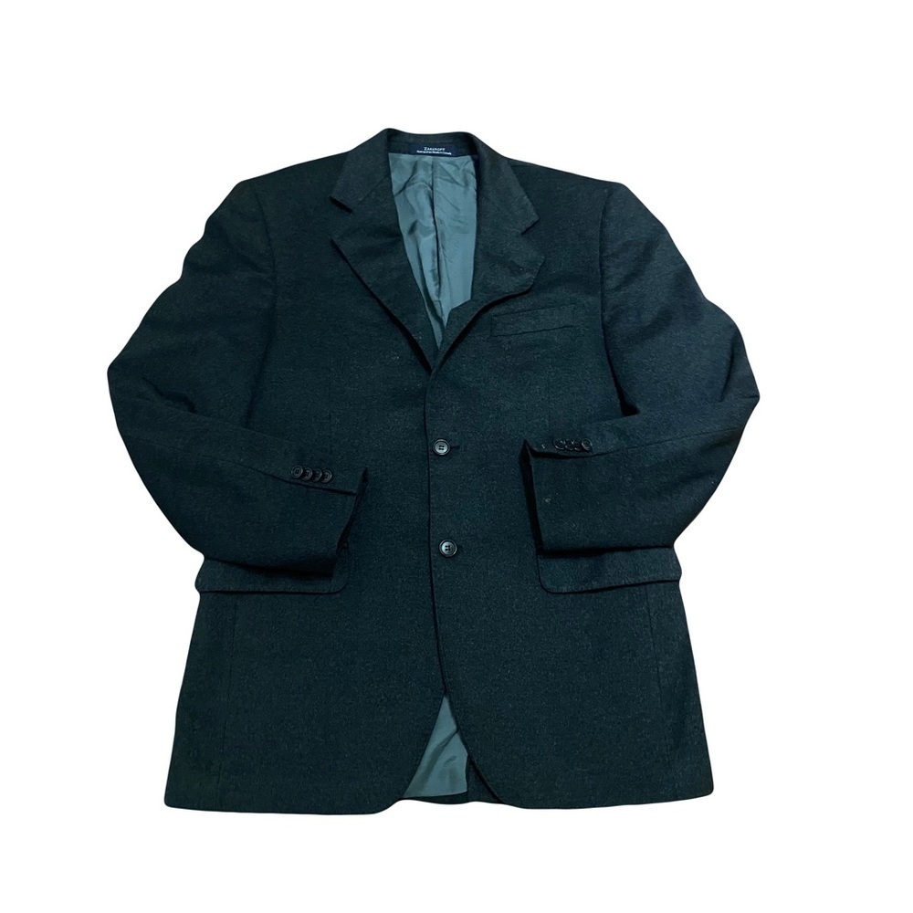 Men's 100% Cashmere Charcoal Grey Oversized Blazer